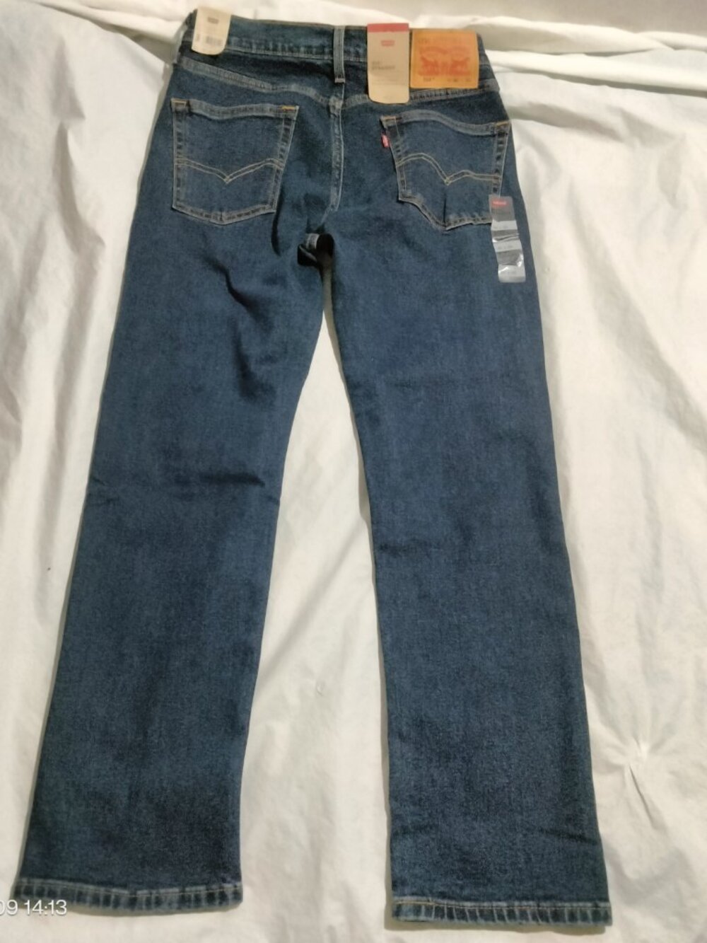Levi's 514 Straight Leg Jeans Men's Size 30x30 Blue Denim Stretch NWT Brand New - Picture 5 of 6